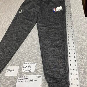 NBA grey sweatpants unisex Size M. SKU820